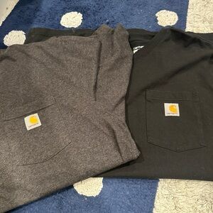 Carhartt Men's Short Sleeve Tees in Black and Dark Gray